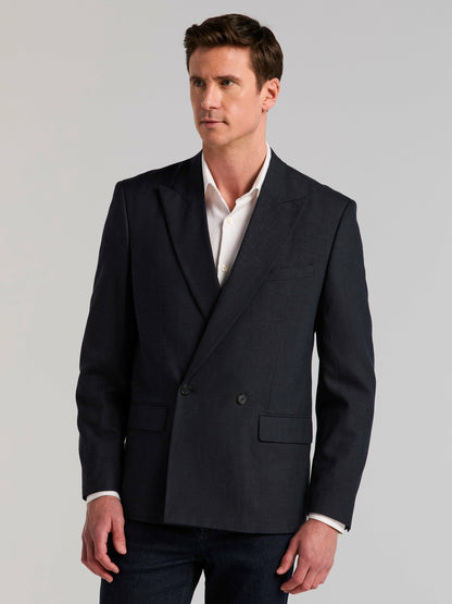 Perry Ellis Stretch Double Breasted Suit Jacket