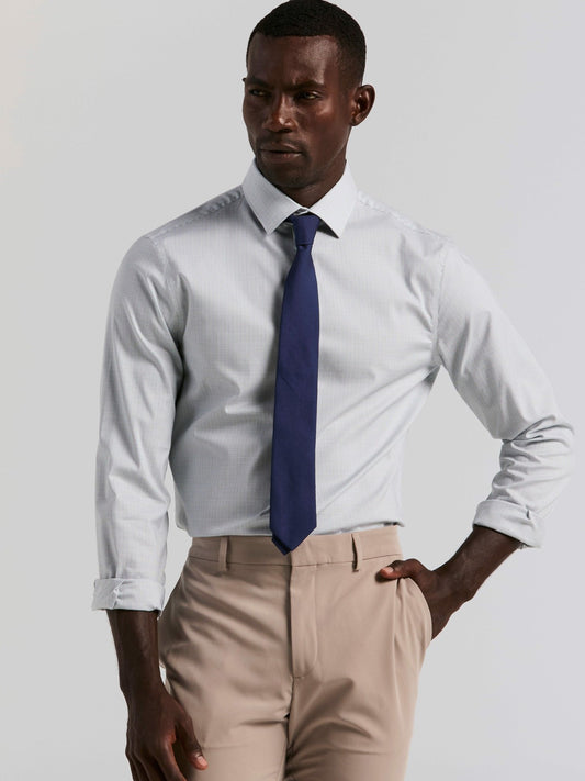 Perry Ellis Plaid Slim Fit Poplin Shirt