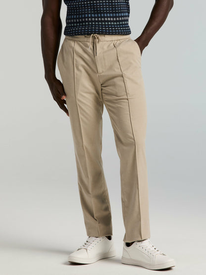Perry Ellis Slim Fit Linen Blend Drawstring Pants