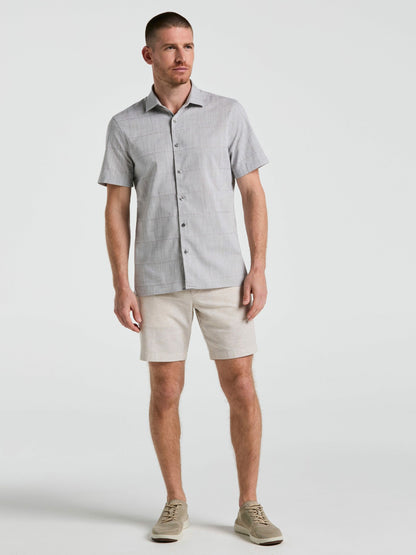 Perry Ellis 8" Flat Front Linen Cotton Short