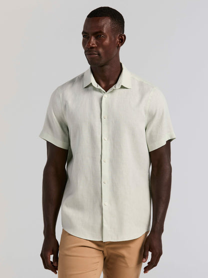 Perry Ellis Solid Linen Shirt