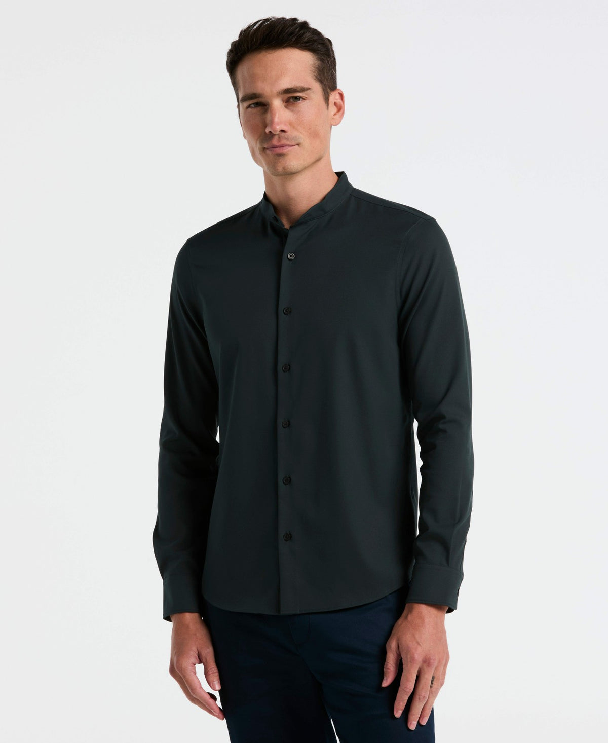Perry Ellis Untucked Total Stretch Slim Fit Shirt