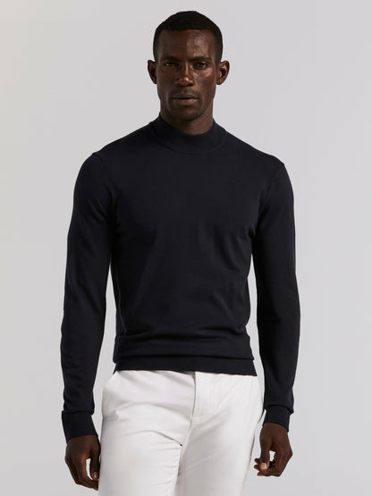 Perry Ellis Tech Knit Mock Neck Sweater