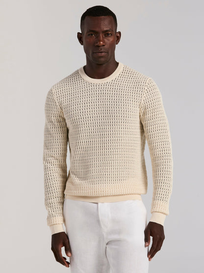 Perry Ellis Cotton Crew Neck Sweater